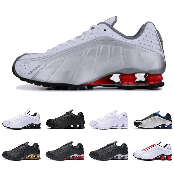 

Hot shox r4 men women running shoes top quality NEYMAR OG COMET RED RACER BLUE Black Metallic mens trainers fashion sports sneakers