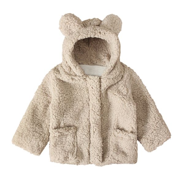 

smartbabyme children kids warm winter coat thicken baby boy girl solid print long sleeve outerwear clothes new gps