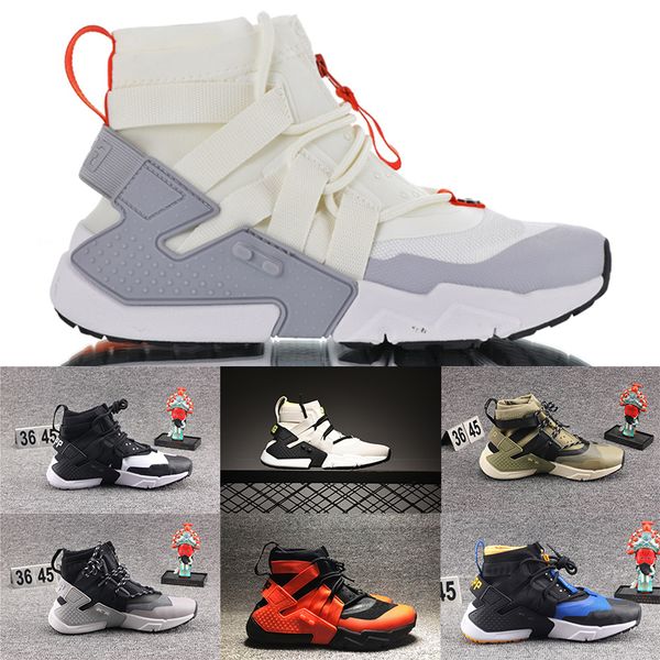 

2020 high designer huaraches gripp sail qs running shoes black white red khaki sports sneakers acronym boots trainers mens women size 36-45