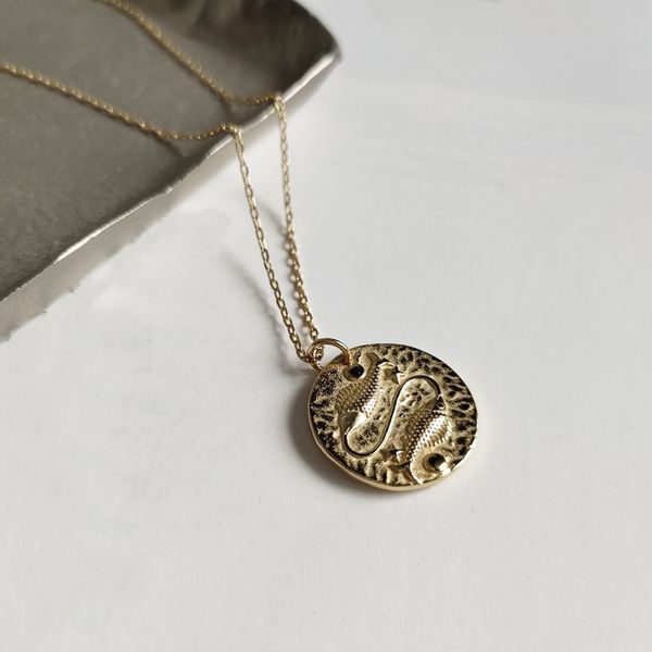 

925 sterling silver gold constellation zodiac charm coin necklace celestial jewelry minimalist round disc medallion necklace
