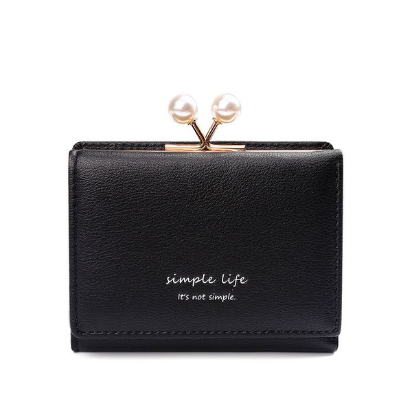 

fashion wallet women small women purse simple casual lady coin purse short designer mini girl wallet card holders, Red;black