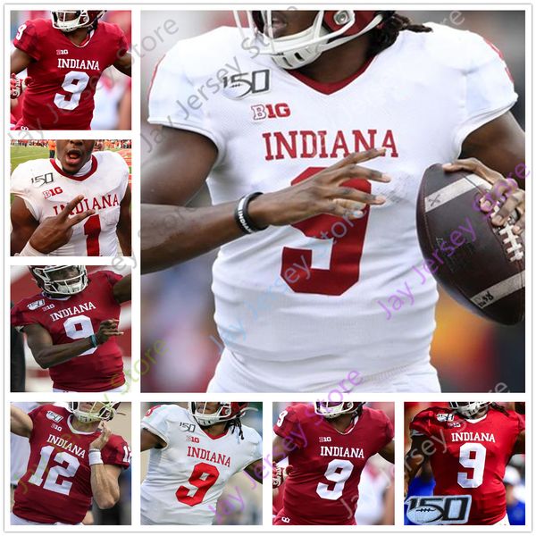 

custom indiana hoosiers football jersey college 3 ty fryfogle 6 donavan hale 15 nick westbrook 22 jamar johnson 94 demarcus elliott, Black;red