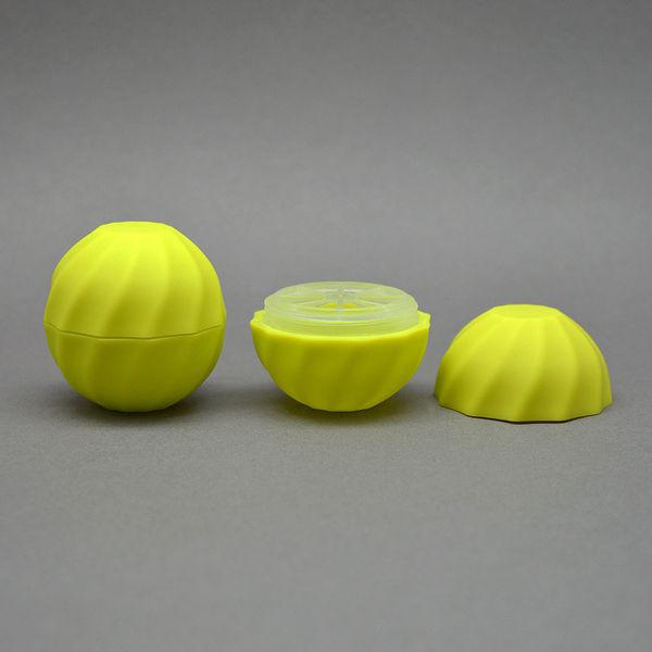 

ball shaped empty lip balm container 7g lip gloss holder cream jars diy eye gloss cream cosmetics sample case wholesale