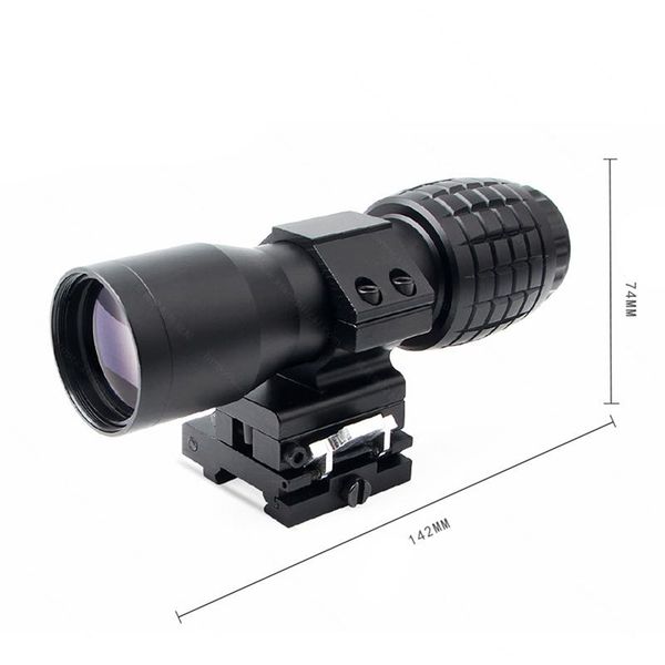 

hobbylane 4 times quick release side doubling teleconverter exquisite telescope for outdoor hunting travelling black