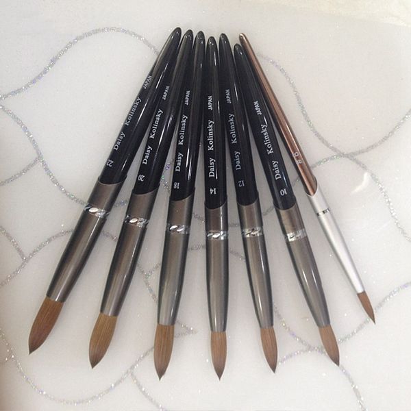

2020 new professional 1pcs nail brush art acrylic kolinsky sable brush 3d painting pen drawing, Yellow