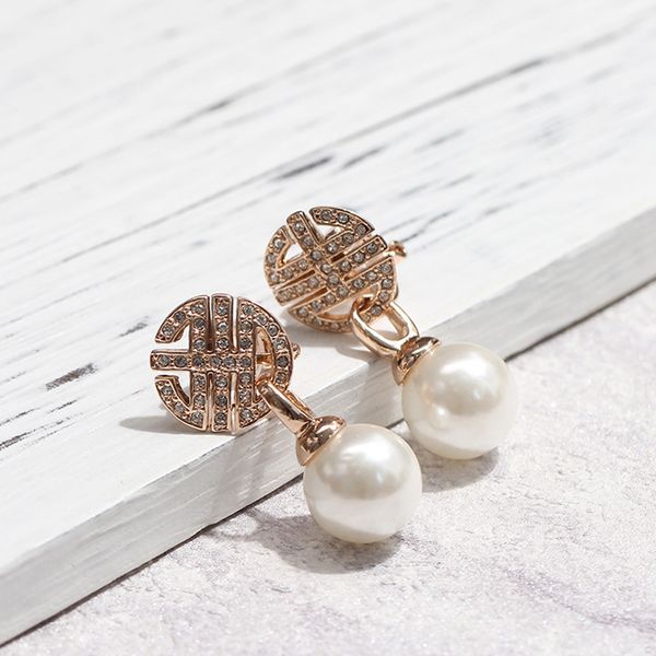 

new fashion chinese style character shaped design clips earrings without pierced ear clip bijoux for women jewelry gift, Silver