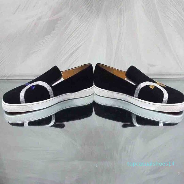 

wholesale gentleman loafers flats red bottom sneakers low dandylove oxfords womens luxurious sneakers party wedding t14, Black