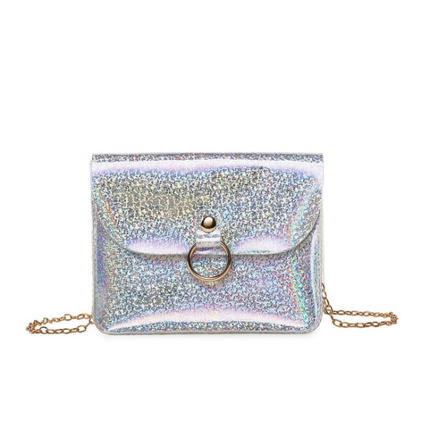 

2020 новая мода мигающий лазер сумка корейская версия женщины дикий сумка искусственная кожа женщина