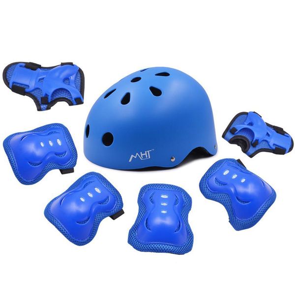 

children kids bicycle helmet knee elbow pads ankle supports adjustable ultralight helmet on for scooter bike cycling protector