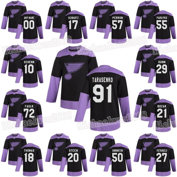 

st. louis blues fights cancer jerseys brayden schenn vladimir tarasenko faulk jaden schwartz ryan o'reilly david perron pietrangelo bla, Black;red