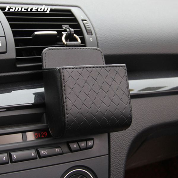

pu leather car organizer storage box truck interior accessories auto organizer in truck car styling glass phone holder container