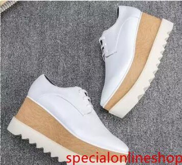 

new arrival italian brand stella shoes mccartney womens causal women shoes stars wedges outsole platform genuine leather n04