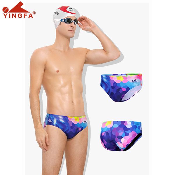 

yingfa 2020 new men swimwear racing swimsuit competition training triangle swim trunk mens swim briefs