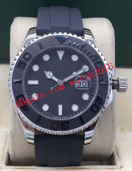 

wholesale price luxury watch 43mm crown 226659 mens 18k white gold / rubber new model unworn automatic fashion men's watches wristwatch