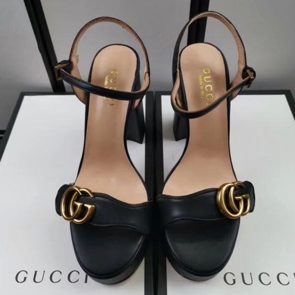 

2019 new women leather high heel cla ic de igner tyle luxury famou branded ladie andal 10cm metal buckle large ize 35 40 with