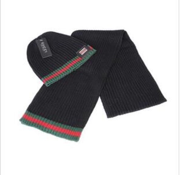 

высокое качество мужчины и женщины дизайнер шляпа шарф наборы зимняя вязаная шапка теплые шарфы шапки горро шеи письмо дизайн шляпа шейный п, Blue;gray