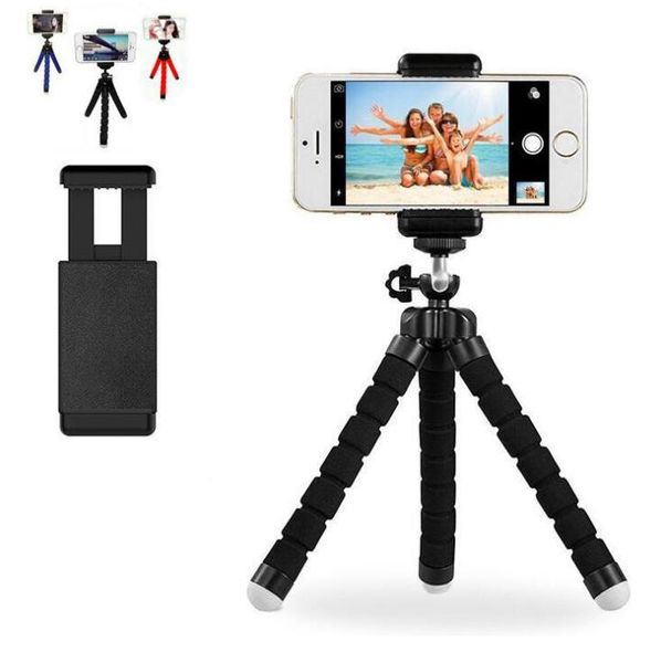 

100pcs sponge ocs tripod universal phone bluetooth selfie camera p set stand live tripod for iphone samsung huawei xiao mi