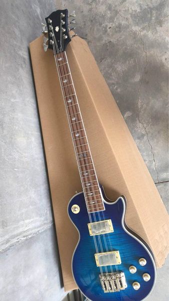 

custom wholesale guitar 8 string electric bass blue 181102