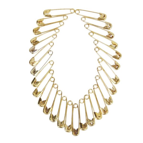 

lot of 1000 pcs pins safety pins of nurse in metal 20 mm - gold, Black