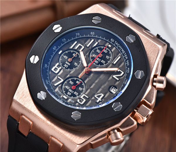 

Casual Luxury женские часы Big Business Мужские часы Black резиновые кварцевые наручные часы Top