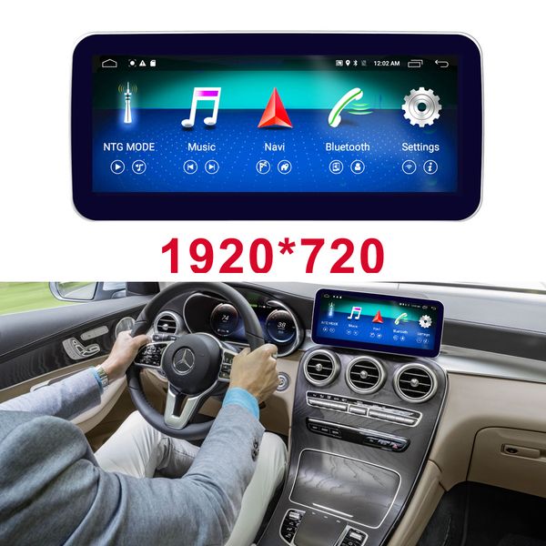 

автомобильный радиоприемник gps навигация bluetooth головной блок для mercedes benz 2015-2019 glc-class x253 c253 glc43 63 300 350 200 250