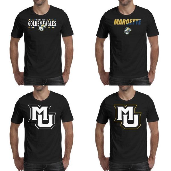 

mens printing milwaukee, wisconsin marquette golden eagles football wordmark black t shirt design retro champion shirts party white mesh, White;black