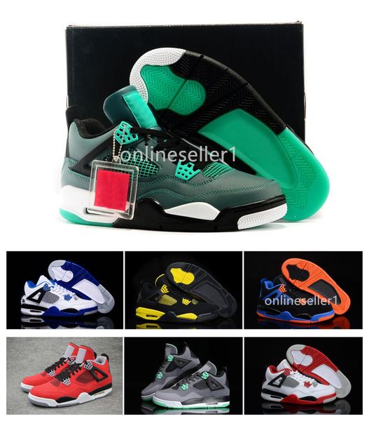 

4s 4 travis alternate motorsport fire red basketball shoes white cement bred raptors men shoes sneakers with box