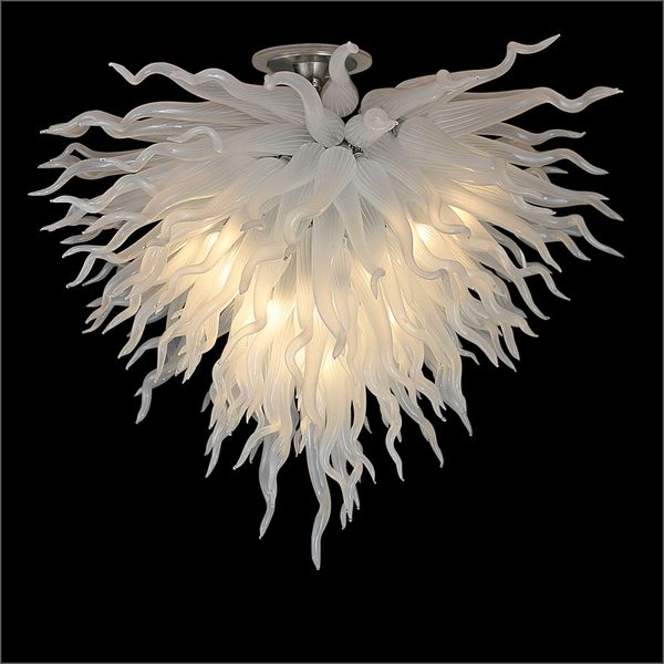 

2019 new arrival flush mount ceicling lights flower designed ceiling decorative mouth blown glass chandelier lightings