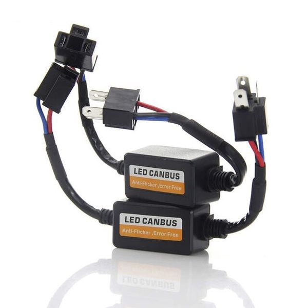 

pair h4/hb2/9003 h1 h3 h7 h11 led headlight canbus decoder error load anti-flicker resistor car warning canceller capacitor