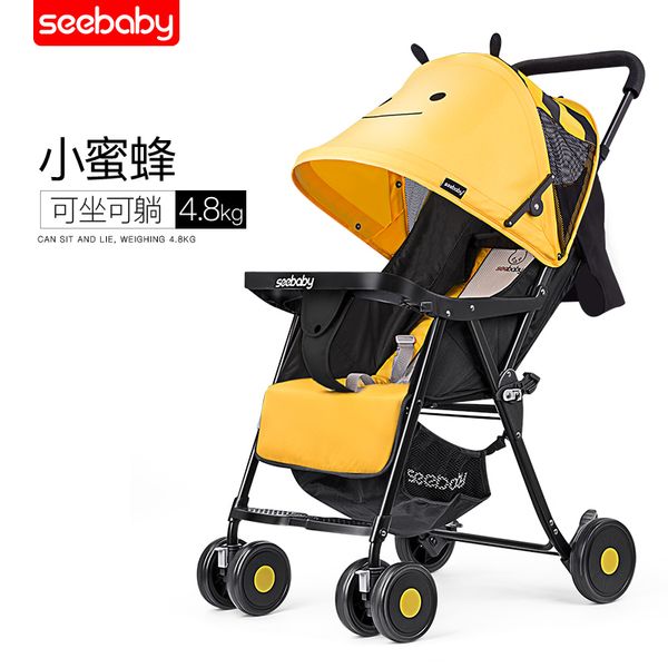 

seebaby ultra-light baby stroller can sit and lay foldable stroller twin