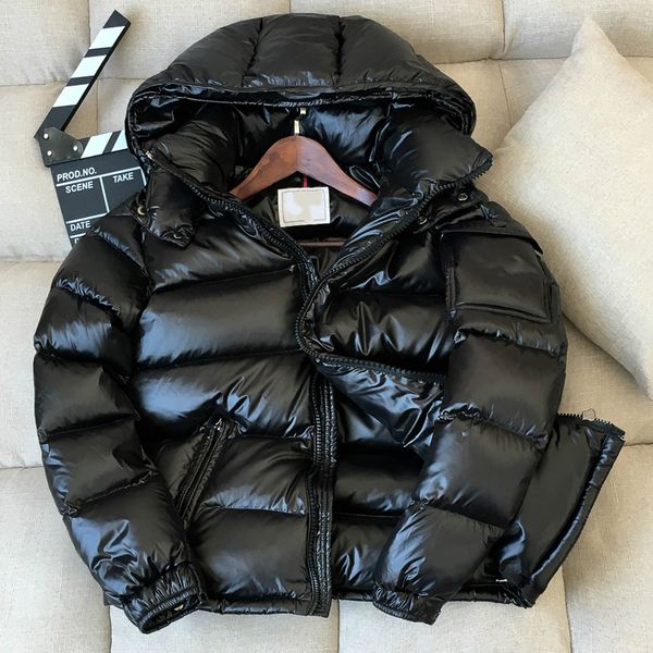 

winter down jacket men thick warm white duck down coat male hooded clothing casual outwear parka men, Black