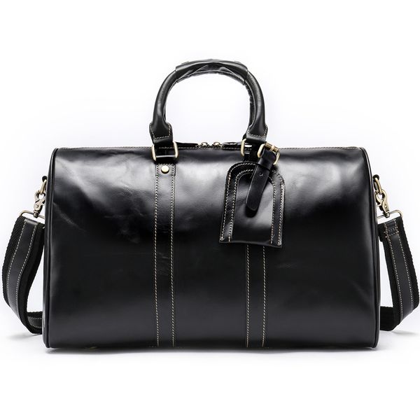 

crazy horse leather men travel bags vintage business male duffle bag high-capacity man travel bags hand luggage organizadores 50
