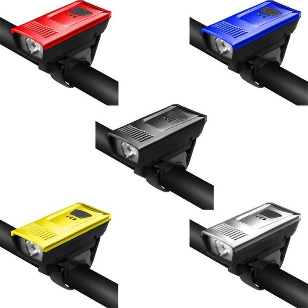 

bike front light usb rechargeable 4 mode bicycle headlight lamp