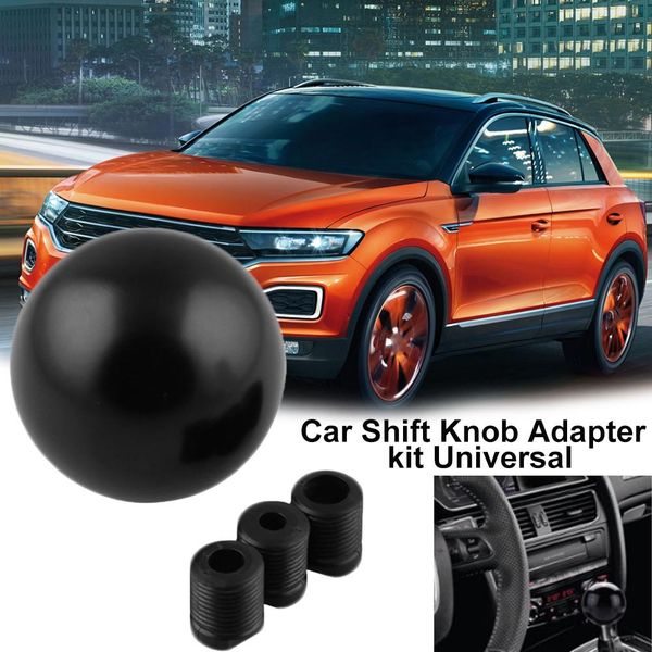 

2019 new stylish durable aluminum alloy universal round car manual gear shifts knob lever adapter kit new boutique
