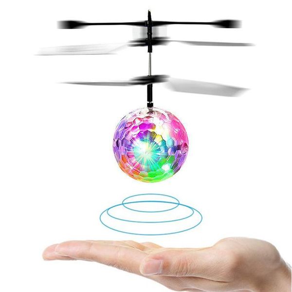

rc induction aircraft flying ball luminous kid's flight balls electronic infrared remote control toys led light mini helicopter