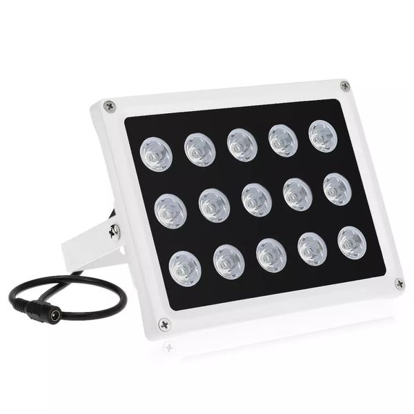 Infrarot-Illuminator, 15 Array-IR-LEDs, Nachtsicht, Weitwinkel, für den Außenbereich, wasserdicht, für CCTV-Sicherheit C