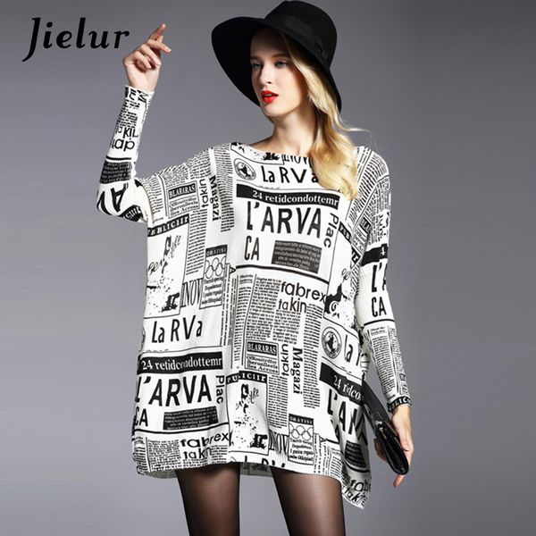 

winter fall new plus size letter printed sweater for women loose fashion batwing sleeve sweaters pullovers long knitwear, White;black