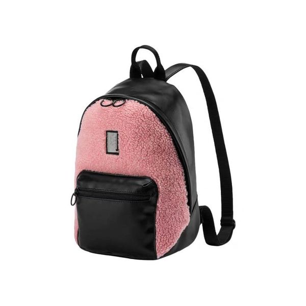 

brand backpack women fashion faux fur backpacks school bags for teenagers mini soft plush shoulder bags velvet bag leisure patchwork style