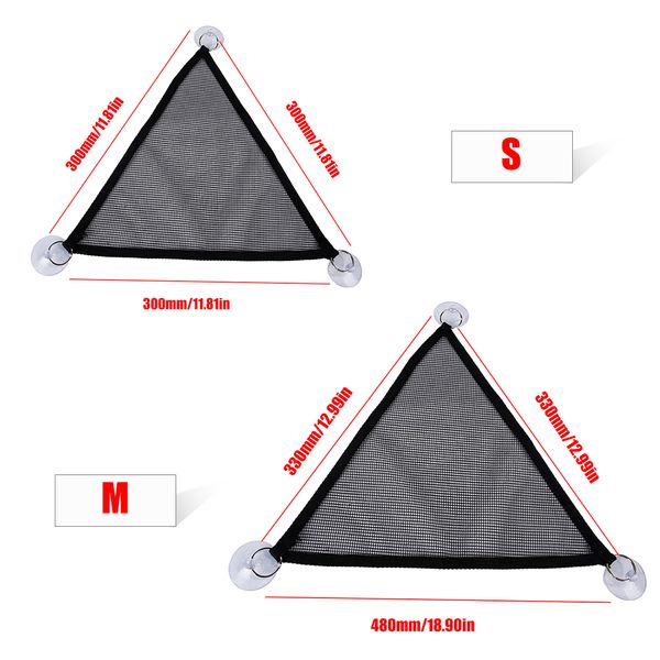 

new 2 pcs/set pet hammock oxford fabric mesh sleeping bed play toys swing for reptile snake lizard climb products with suction c