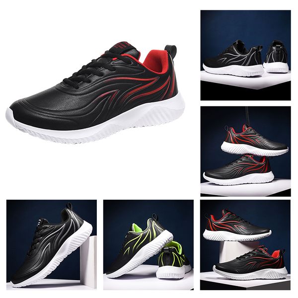 

2020 for women men triple black red green running shoes leather comfortable trainers designer sport sneakers size 39-45, White;red