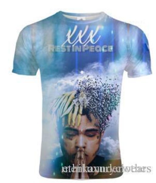 

clothes summer rapper american tshirt short sleeved xxxtentacion 3d printed tshirts mens teenager, White;black