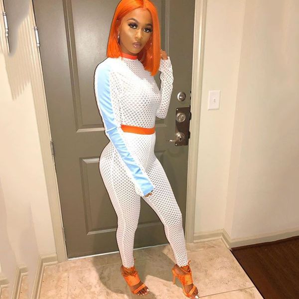 

2019 women's lace panel jumpsuit, Gray