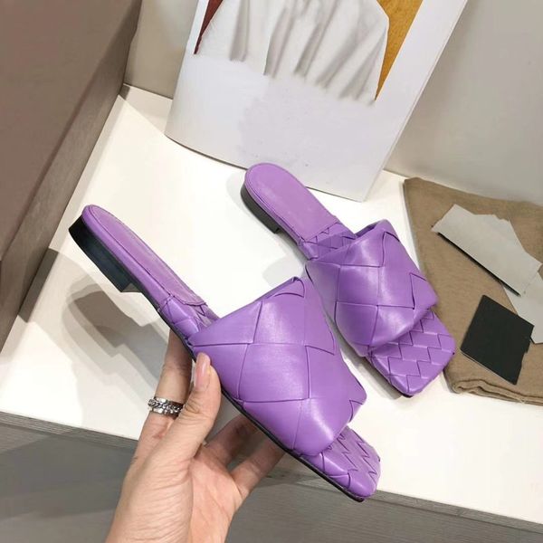 

ladies slippers spring and summer outdoor leisure leather drag non-slip flat bottom fashion tide sandals slippers jewel, Black