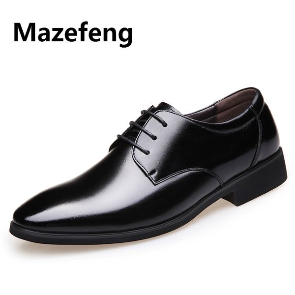 

british style men formal oxford shoes wedding shoes leather italy pointed toe mens dress sapato oxford masculino, Black