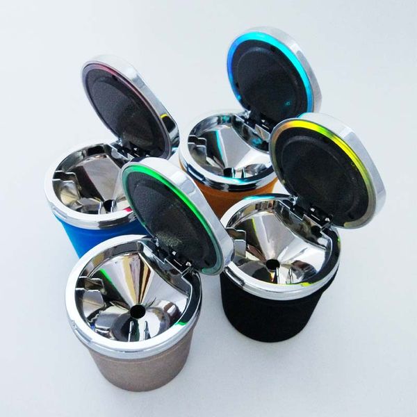 

on-board ashtray with led lamp creative plastic removable inner liner for automobiles
