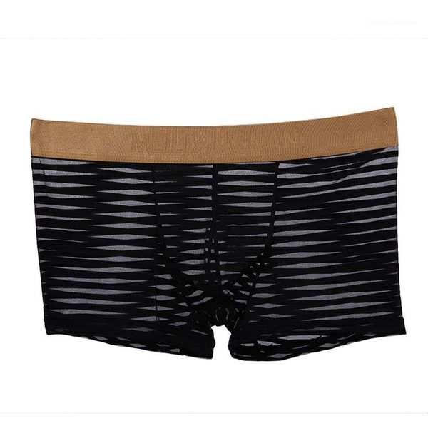 

see through transparent underpants boxer striped mesh mx mens hombres boxers fashion sexy, Black;white