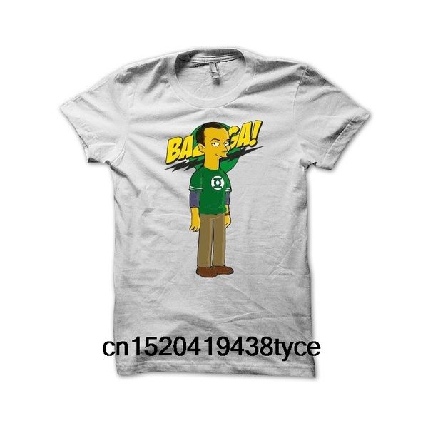 

men bazinga white printed t shirt, White;black