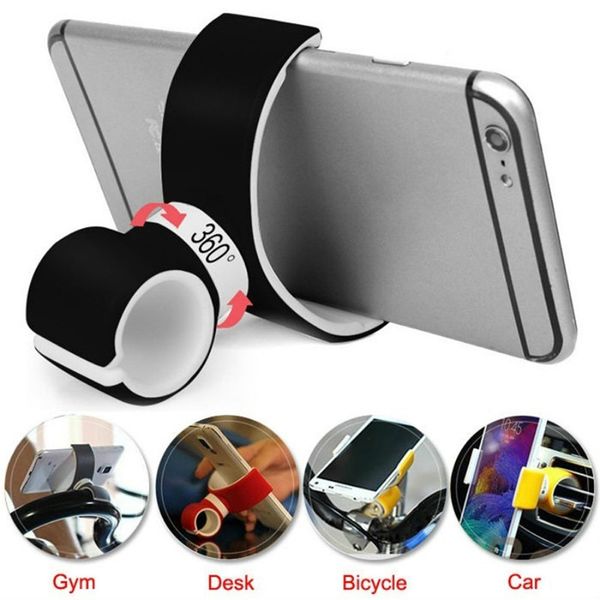 

360 degrees universal air vent mount bicycle car cell phone holder stands for iphone 6 plus/7/8/x 3.5-6.0inch phone 4a