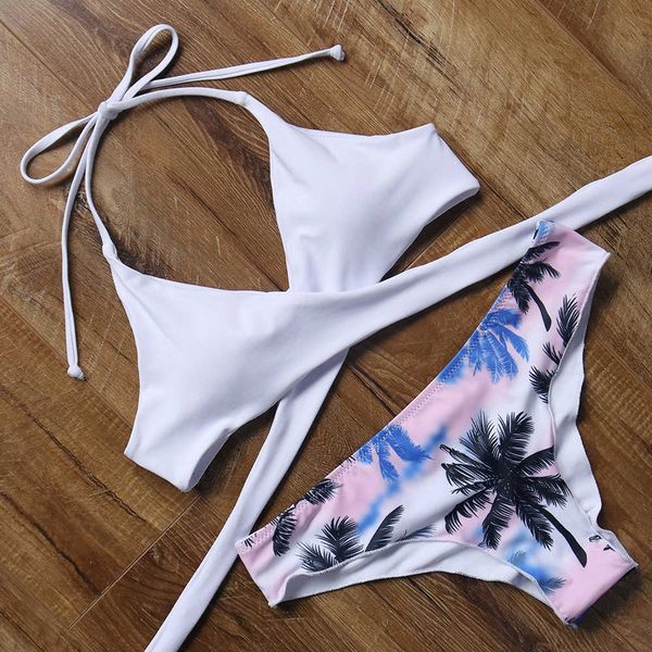 

swim designer swimwear bikinis cross bandage ear women adjustable bikini bathing suit push up polyester biquinis womens suit, White;black