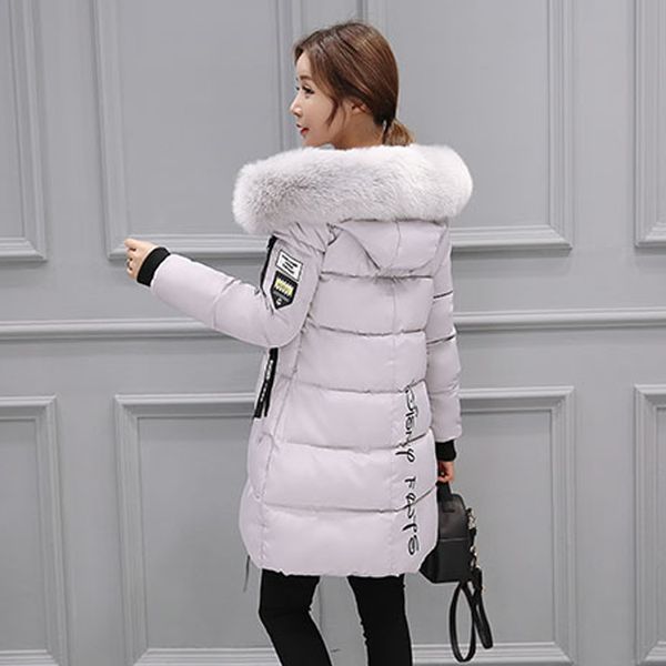 

2018 winter jacket women new female parka coat feminina long down jacket plus size long hooded duck down coat 1111, Black